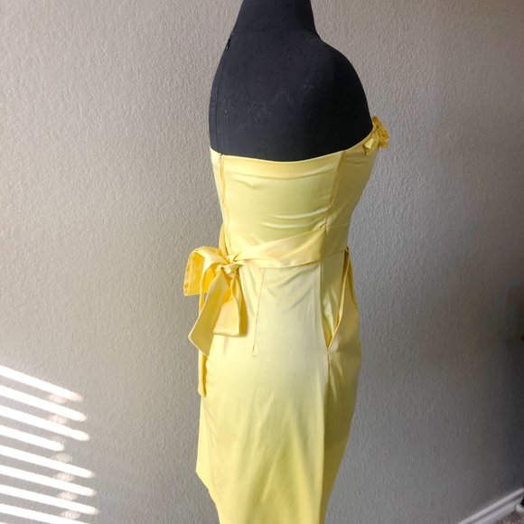 I.N. San Francisco Soft Yellow Semi-Formal Dress - Picture 5 of 5